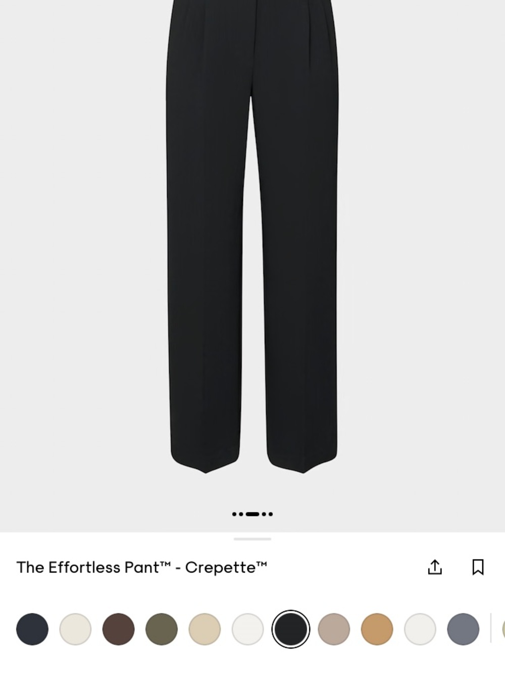 Wilfred Black Effortless Crepe Pant